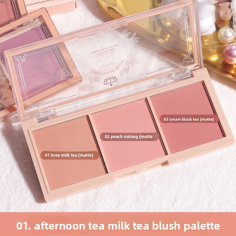 Three-Color Matte Blush Palette