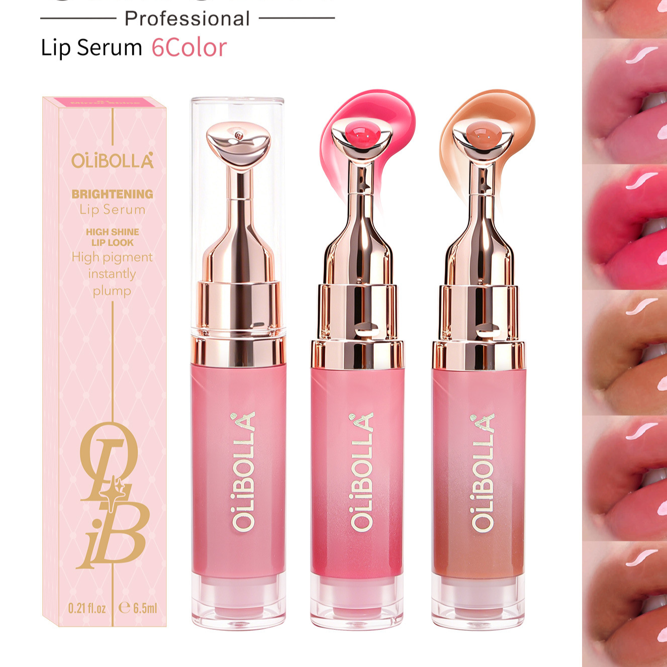 Metal Massage Head Lip Gloss. Elfaria