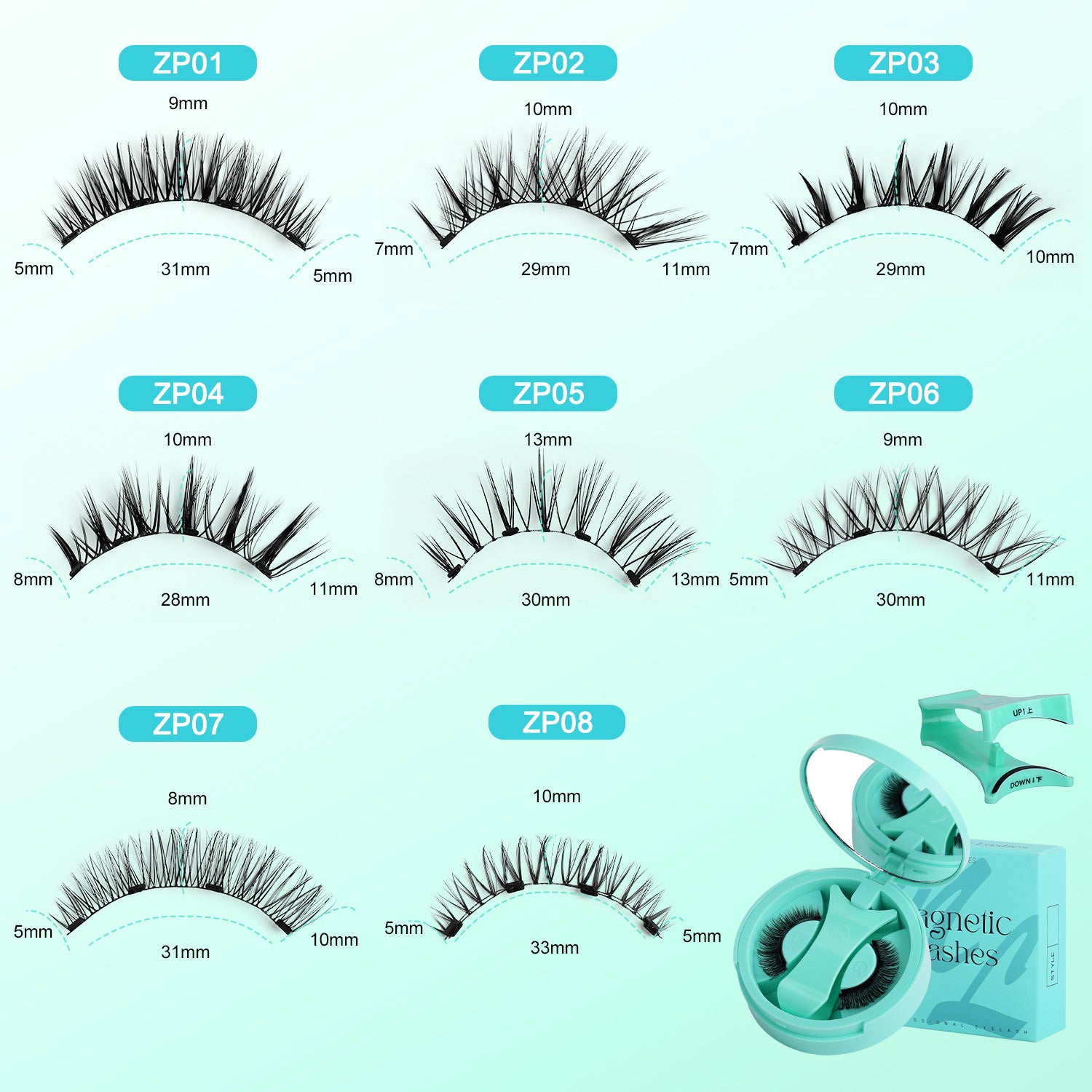 Magnetic False Eyelashes