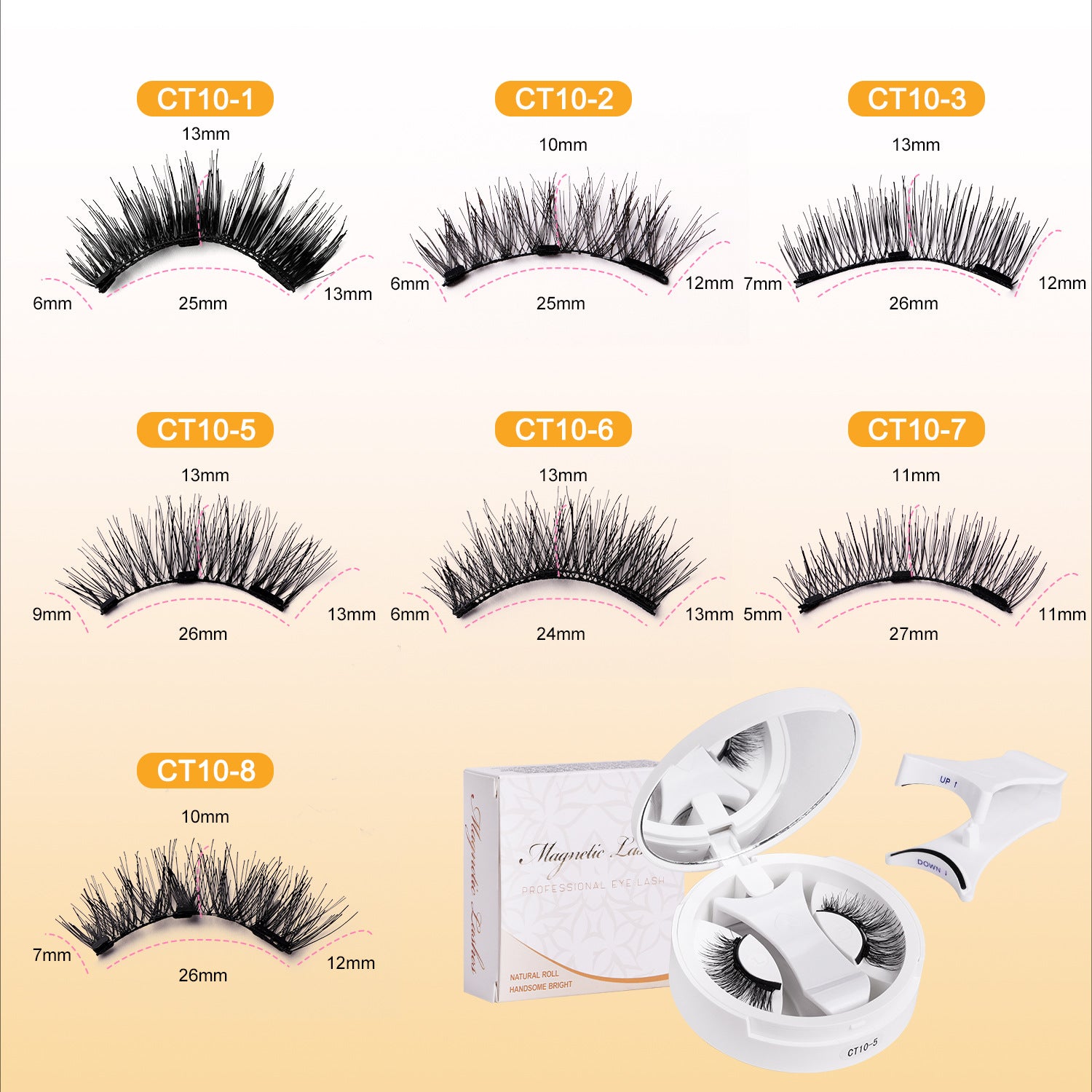 Magnetic False Eyelashes