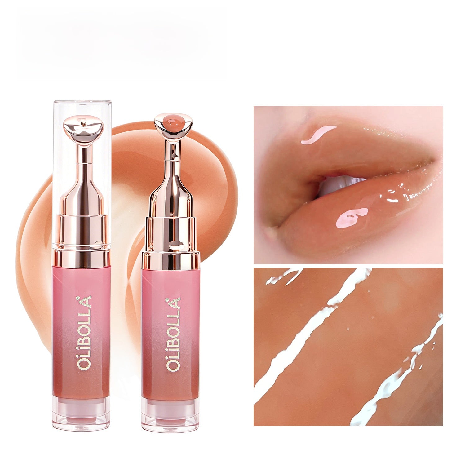 Metal Massage Head Lip Gloss. Elfaria